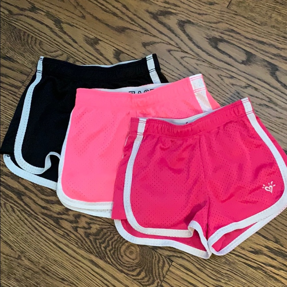 Set of three athletes shorts
